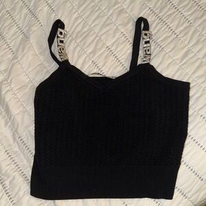 Alexander Wang Top with Embellished ‘Wang’ Straps (rare)